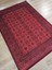Gloria TD410 Bordo Afgan Desen Dokuma Saçaklı Kilim 4