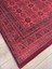 Gloria TD410 Bordo Afgan Desen Dokuma Saçaklı Kilim 5