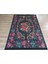 Gloria TD732 Siyah Karabağ Desen Dokuma Saçaklı Kilim 1