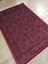 Gloria TD720 Bordo Afgan Desen Dokuma Saçaklı Kilim 4