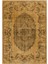 Gloria TD13104 Sarı Vintage Eskitme Desen Dokuma Saçaklı Kilim 1