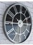 Gri Metal Kasalı Mermer Desenli Duvar Saati ( Çap 50 cm -Çap 80 cm ) 3