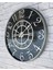 Metal Kasalı Mermer Desenli Duvar Saati 50 x 80 cm 1