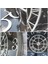 Metal Kasalı Mermer Desenli Duvar Saati 50 x 80 cm 5