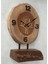 Doğal Masif Ahşap Ağaç Gold Altın Duvar Masa Saati 25 x 40 cm 3
