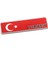 Türkiye Bayrağı Sticker Etiket Alüminyum Tasarımlı Yapışkan 1