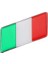 Italya Bayrağı Damla Etiket Alüminyum Kenarlı Sticker 1
