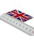 Britanya Bayrağı Damla Etiket Alüminyum Kenarlı Sticker 4