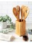 Zeytin Ağacı 5 Parça Kutulu Set 30 cm. Tahta Kaşık Çatal Spatula 4