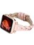 Apple Watch Uyumlu Deri Kordon Wanda 38-40MM Ferro Rose Gold Trok Nu2 Pembe 2