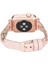 Apple Watch Uyumlu Deri Kordon Wanda 38-40MM Ferro Rose Gold Trok Nu2 Pembe 3