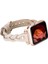 Apple Watch Uyumlu Deri Kordon Wanda 38-40MM Ferro Rose Gold Trok Erc3 Bej 1