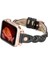 Apple Watch Uyumlu Deri Kordon Wanda 38-40MM Ferro Rose Gold Trok Rst1 Siyah 2