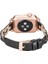 Apple Watch Uyumlu Deri Kordon Wanda 38-40MM Ferro Rose Gold Trok Rst1 Siyah 3