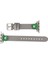 Apple Watch Uyumlu Deri Kordon Clover 38-40MM Ferro Silver Troklu Rst9 Gri 4