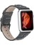 Apple Watch Uyumlu Deri Kordon Cross 42-44MM Black Trok Rst1 Siyah 1