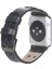 Apple Watch Uyumlu Deri Kordon Cross 42-44MM Black Trok Rst1 Siyah 2