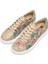 Kadın Vegan Deri Bej Sneakers - Your Ride Your Bike Tasarım 1