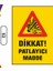 Dikkat Patlayıcı Madde Uyarı Ikaz Levhası 1