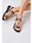 Kahverengi/bronz Hakiki Deri Kadın Sandalet K374680103 2