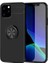 Apple iPhone 12 Pro Kılıf Autofocus Shockprof Ravel Yüzüklü Standlı Slikon Kapak Siyah 1