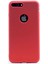 Apple iPhone 8 Kılıf Klasik Mat Renkli Yumuşak Premier Silikon Kırmızı 1