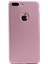 Apple iPhone 7 Plus Kılıf Klasik Mat Renkli Yumuşak Premier Silikon Rose Gold 1