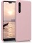 Huawei P20 Pro Kılıf Klasik Mat Renkli Yumuşak Premier Silikon Rose Gold 1