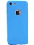 Apple iPhone SE 2022 / SE 2020 / iPhone 8 / iPhone 7 Kılıf Klasik Mat Renkli Yumuşak Premier Silikon Mavi 1