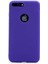 Apple iPhone 8 Plus Kılıf Klasik Mat Renkli Yumuşak Premier Silikon Mor 1