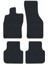Renault Kangoo 2 2008-2014 Uyumlu Siyah Halı Gri Kenar Paspas 1