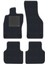 Honda Civic Euro Hatchback 2003-2005 -5 Kapı Makyaj Siyah Halı Gri Kenar Petek Topuk Halı Paspas 1