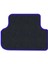 Renault Megane 1 1995-2002 Siyah Halı Mavi Kenar Elipsler Topuk Paspas 4