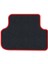 Honda Civic 1996-2001 Sedan Siyah Halı Kırmızı Kenar Elipsler Topuk Paspas 4