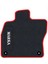 Honda Civic Fd 2006-2011 Sedan Uyumlu Siyah Halı Kırmızı Kenar Paspas 2
