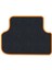Honda Civic 1996-2001 Sedan Uyumlu Siyah Halı Turuncu Kenar Paspas 4