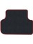 Renault Laguna 3 2007-2015 Siyah Halı Bordo Kenar Baklava Topuk Halı Paspas 4