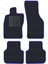 Honda Crv 3 2007-2011 Siyah Halı Mavi Kenar Elipsler Topuk Paspas 1
