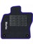 Honda Crv 3 2007-2011 Siyah Halı Mavi Kenar Elipsler Topuk Paspas 2