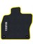 Honda Civic 2001-2006 Sedan Uyumlu Siyah Halı Sarı Kenar Paspas 2