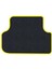 Honda Civic 2001-2006 Sedan Uyumlu Siyah Halı Sarı Kenar Paspas 4