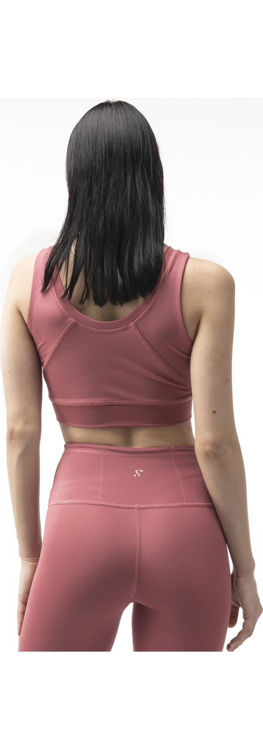 The Step Sports Straight Kadın Bordo Yüksek Bel Toparlayıcı, Sıkılaştırıcı Yoga Tayt 21" görsel 6