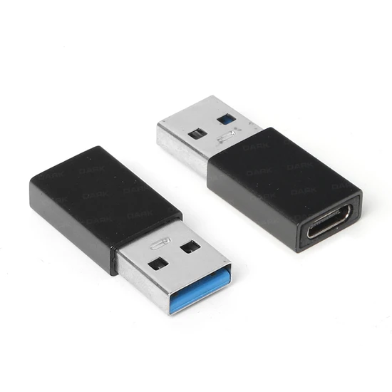 Dark USB 3.0 Type A Erkek - USB 3.1 Type C Dişi Dönüştürücü (DK-AC-U30X31)