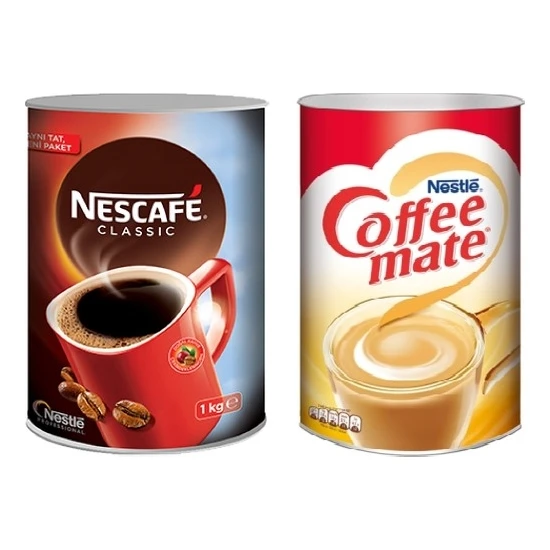 Nescafe Classic Kahve 1 kg + Nestle Coffe Mate 2 kg