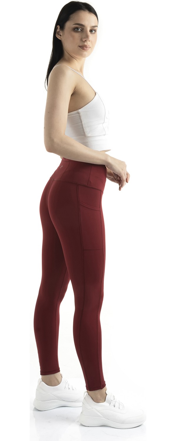 The Step Sports Spocket Kadın Gri Cepli Yüksek Bel Toparlayıcı, Sıkılaştırıcı Yoga Tayt 25" görsel 2