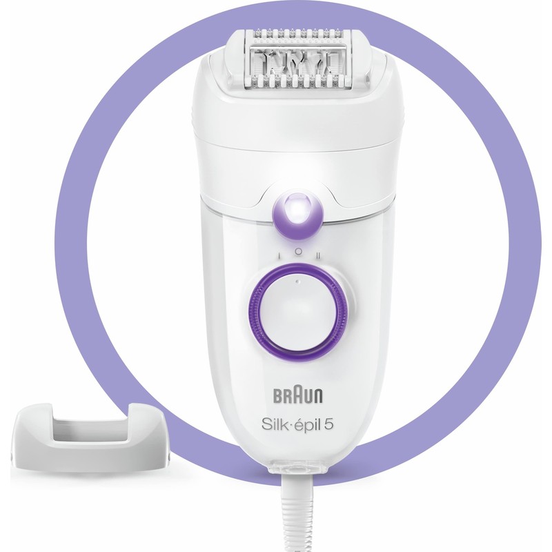 Braun Silk-épil 5 5505 Kablolu Epilatör, Kuru Kullanım, Smartlight, 28 Cımbızlı Daraltıcı Başlık
