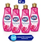 Abc Parfumia Romantik Gül Konsantre Yumuşatıcı 1440 ml 4'lü Seti