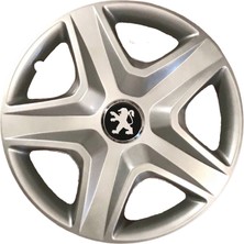 HMNL Peugeot 16'' Inç Gri 4'lü Set Jant Kapağı Çelik Jant Görünümlü