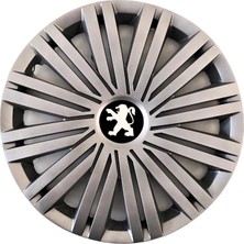 HMNL Peugeot 206 15'' Inç Gri 4'lü Set Jant Kapağı Çelik Jant Görünümlü