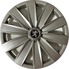 HMNL  Peugeot 307 16'' Inç Gri 4'lü Set Jant Kapağı Çelik Jant Görünümlü